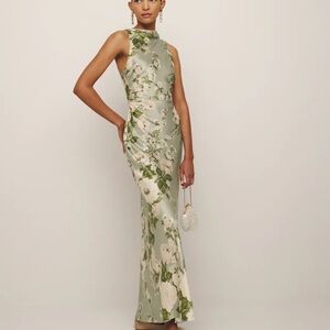 Reformation - Anaiis Silk Dress (Tarragon)